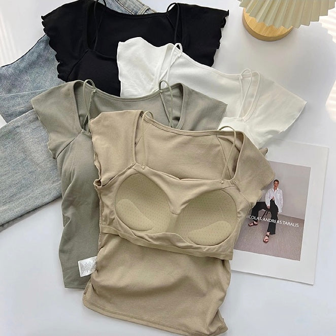 Nina Double Strap Built-In Bra Camisole